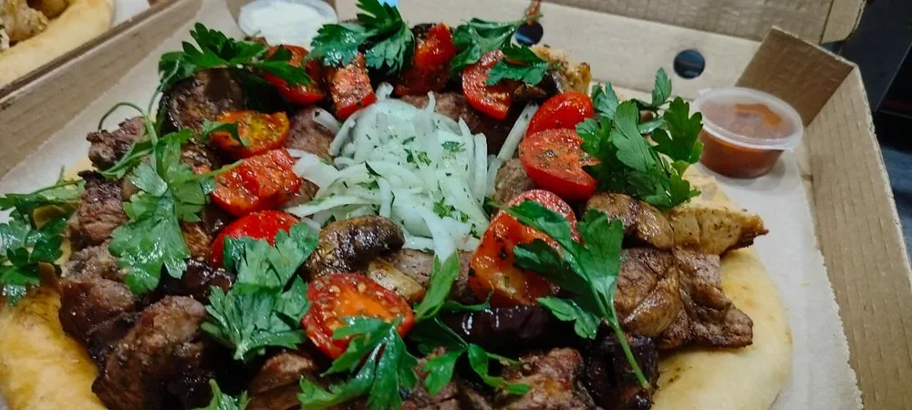 Кавказская шаурма с овощами
